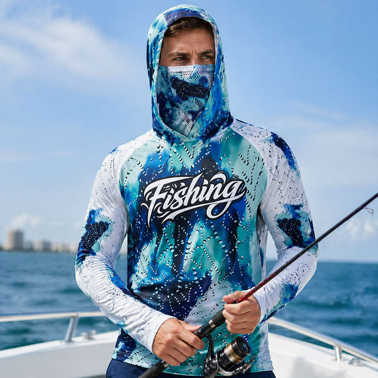Running Gear Kit - Fishing Hood Riding Tops Wear UPF