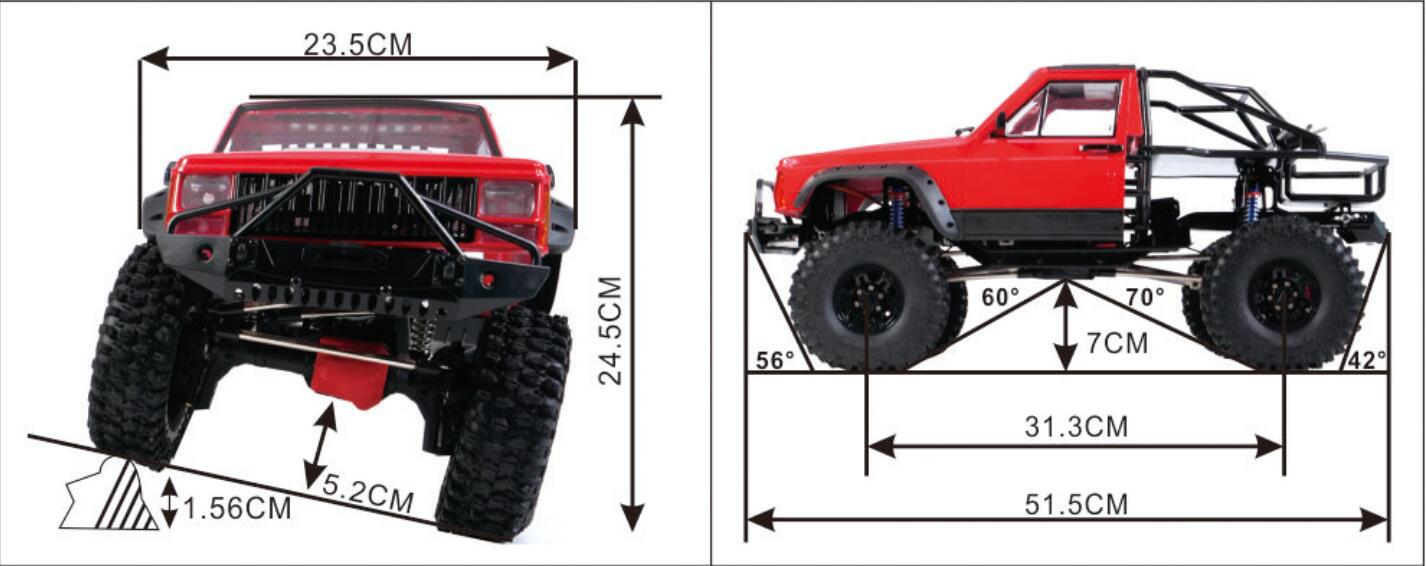 Axing RC Crawler, Cherokee Roc - Running Gear Car 评论和价格