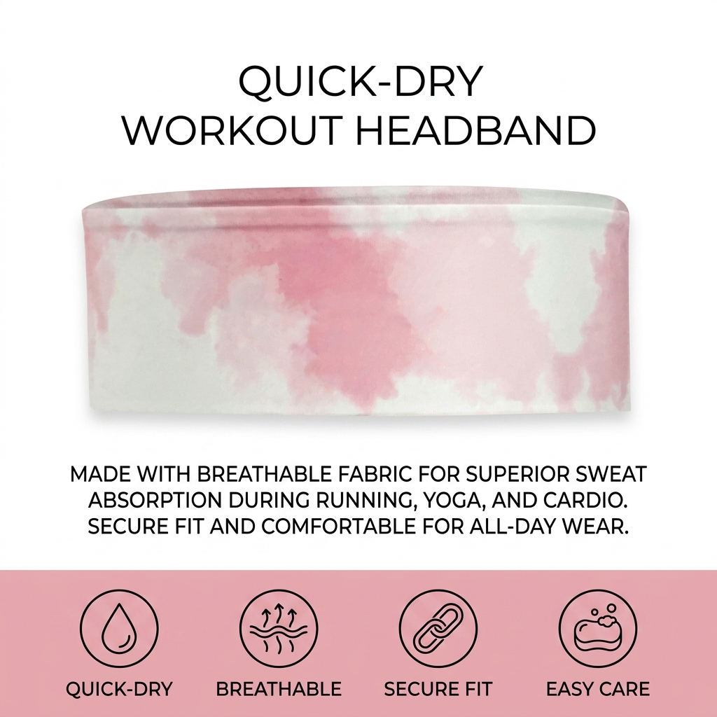 Breathable Sports Headband Swe - Running Gear Headband 评论和价格