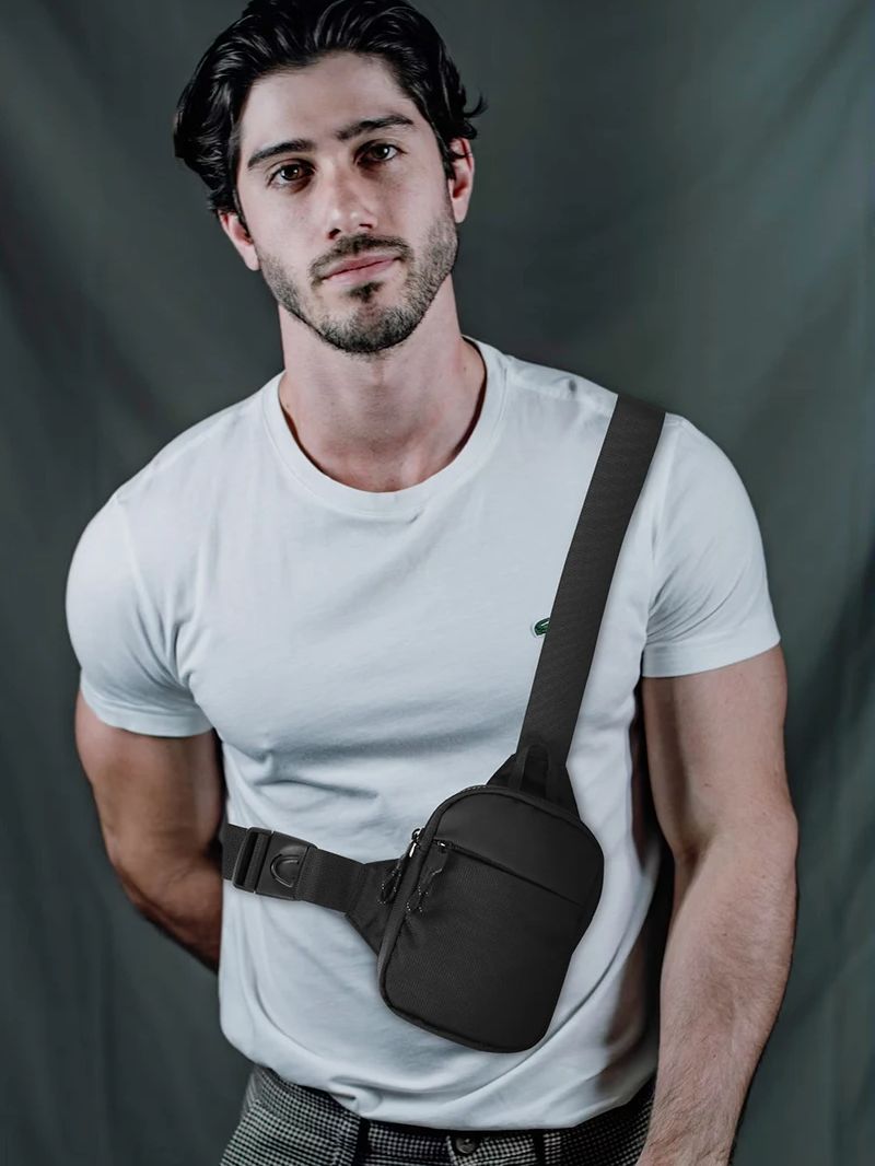 Casual Men Shoulder Chest Bag  - Running Gear Kit 评论和价格