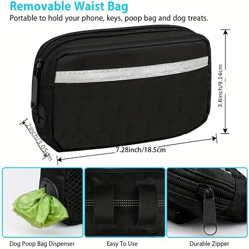 Free Dog Leash with Zipper Pou - Running Gear Dog 评论和价格