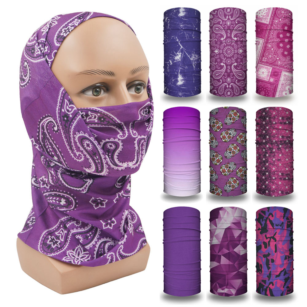 Purple Balaclava Women Running - Running Gear Headband 评论和价格