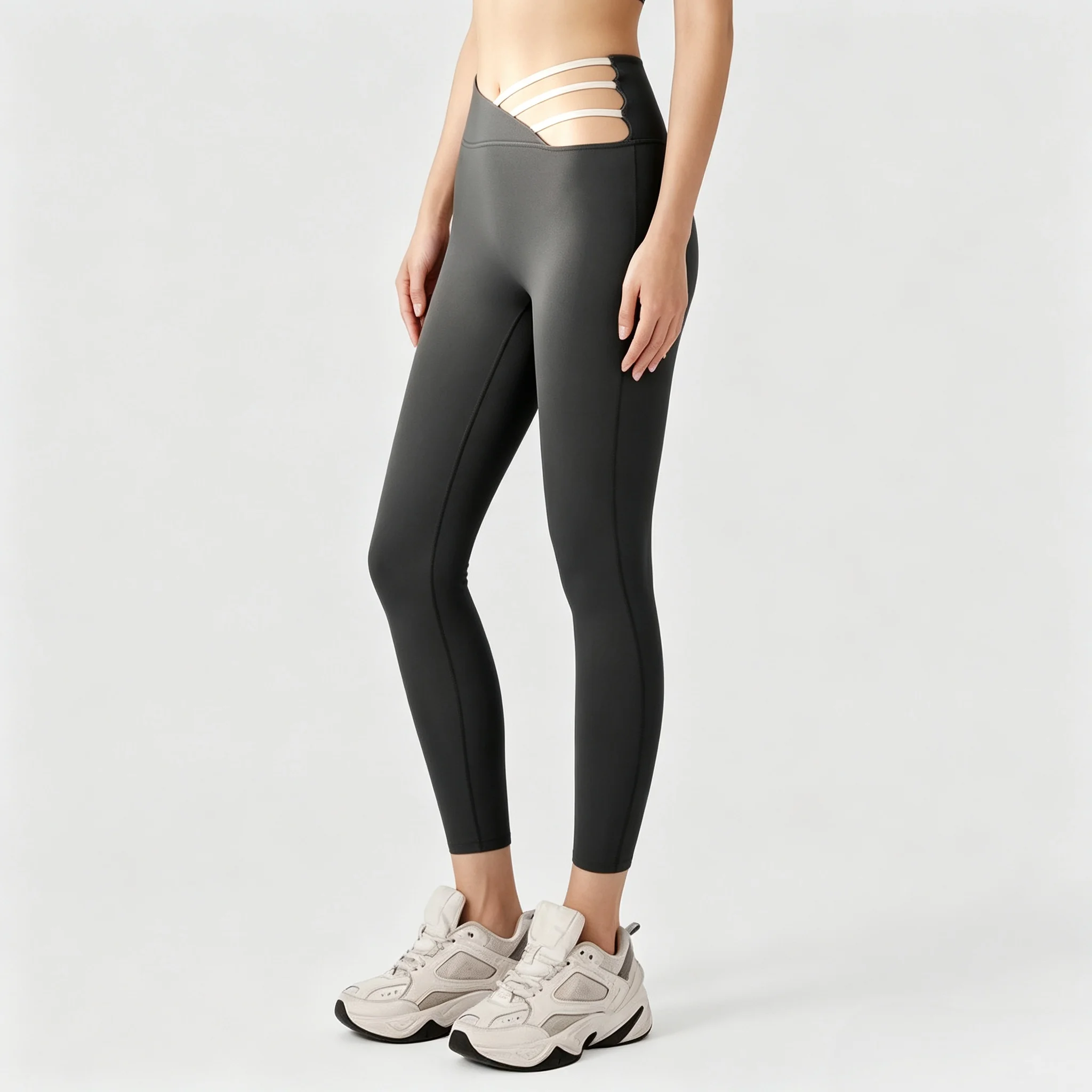 Women Hollow Out Ripped Yoga L - Running Gear Outfit 评论和价格