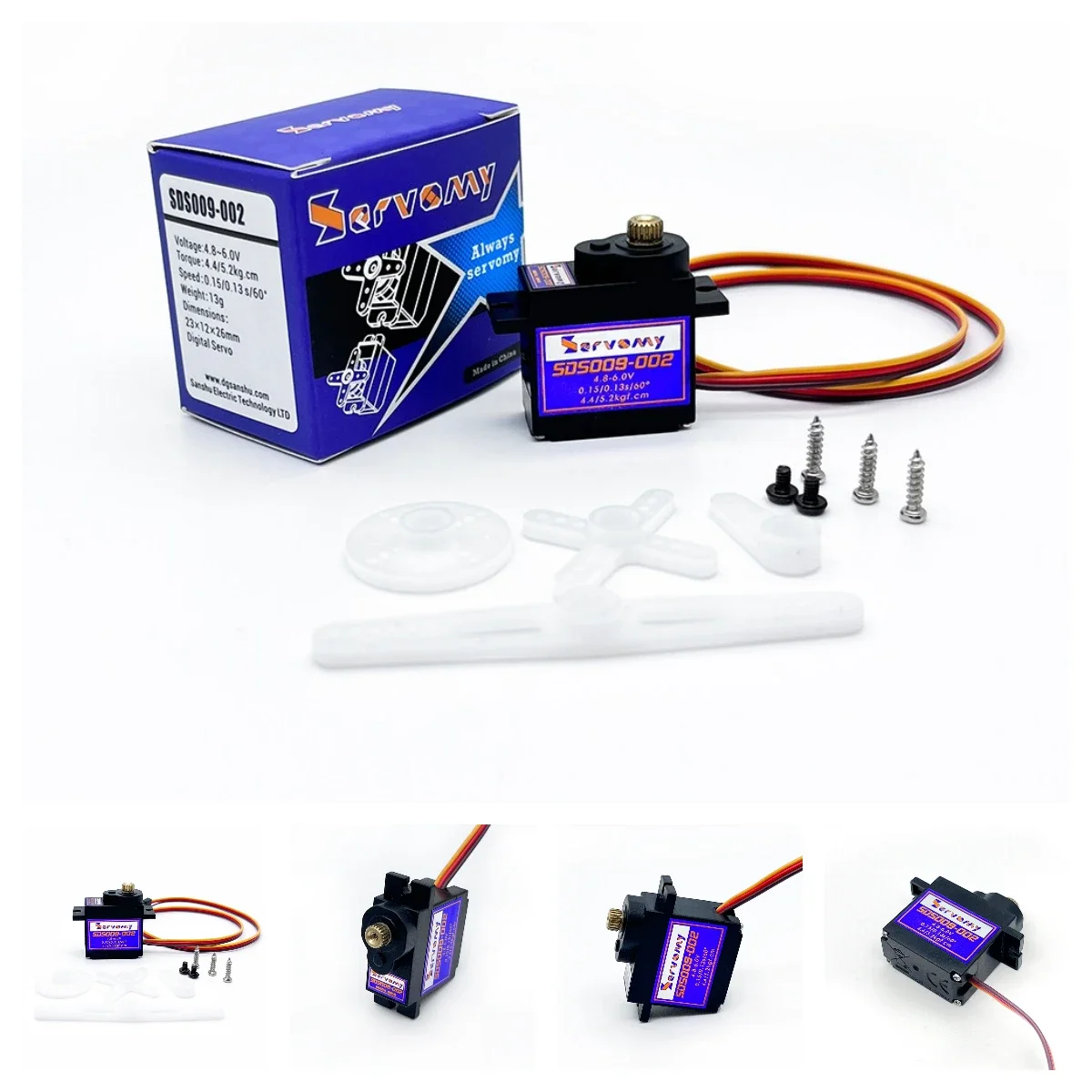 4pcs Servomy SDS009-02 9g Serv - Running Gear Car 评论和价格