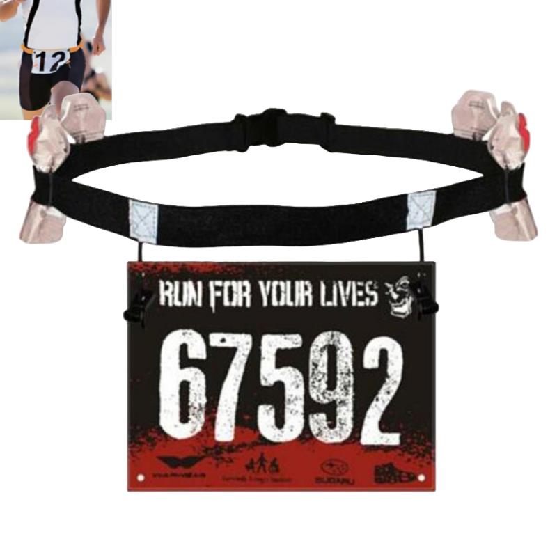 Running Race Number Belt Waist - Running Gear Motor 评论和价格