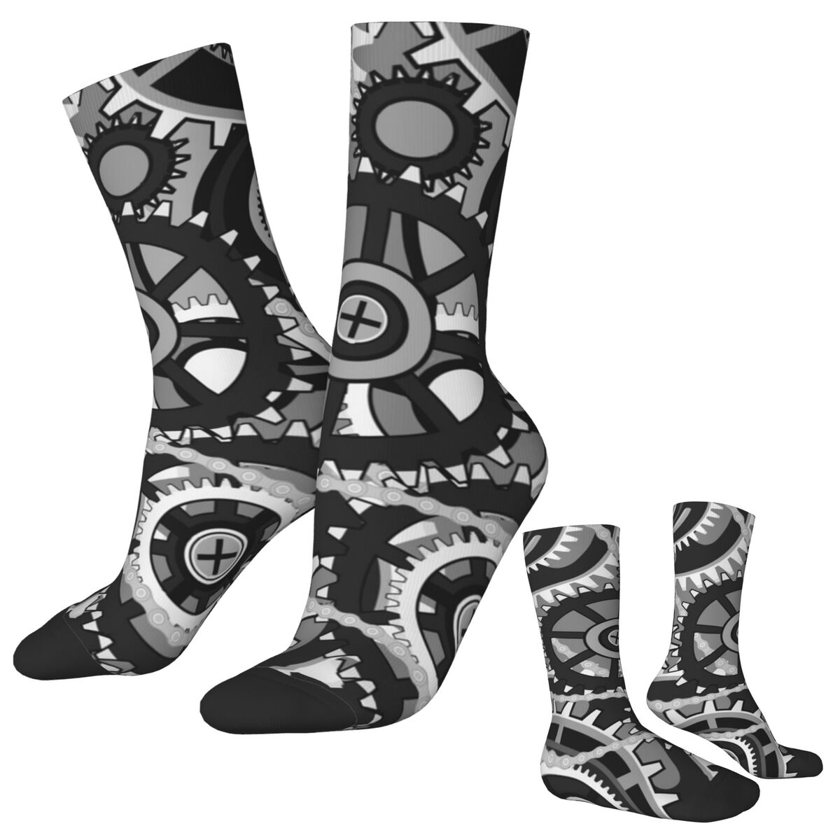 Gears Vintage Wheels Stockings - Running Gear Design 评论和价格